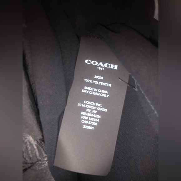 COACH Floral Devor Dress Sz6 Black Originally $795. - Picture 10 of 12